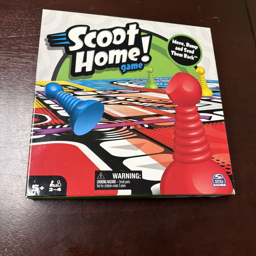 Scoot Home Game Spin Master Move Bump Family Board Game 2-4 Players -Ages 5+